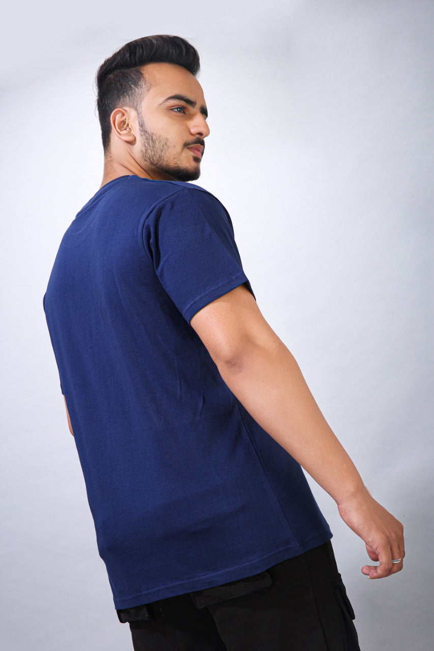 Skin Kef Flow Men's Pageant Blue Athleisure T-shirt