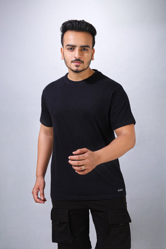 Skin Kef Flow Men's Black Athleisure T-Shirt