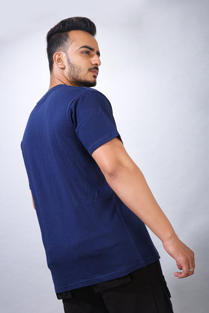 Skin Kef Flow Men's Pageant Blue Athleisure T-shirt